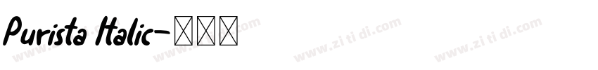 Purista Italic字体转换